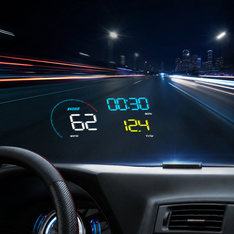 Car HUD speedindicator